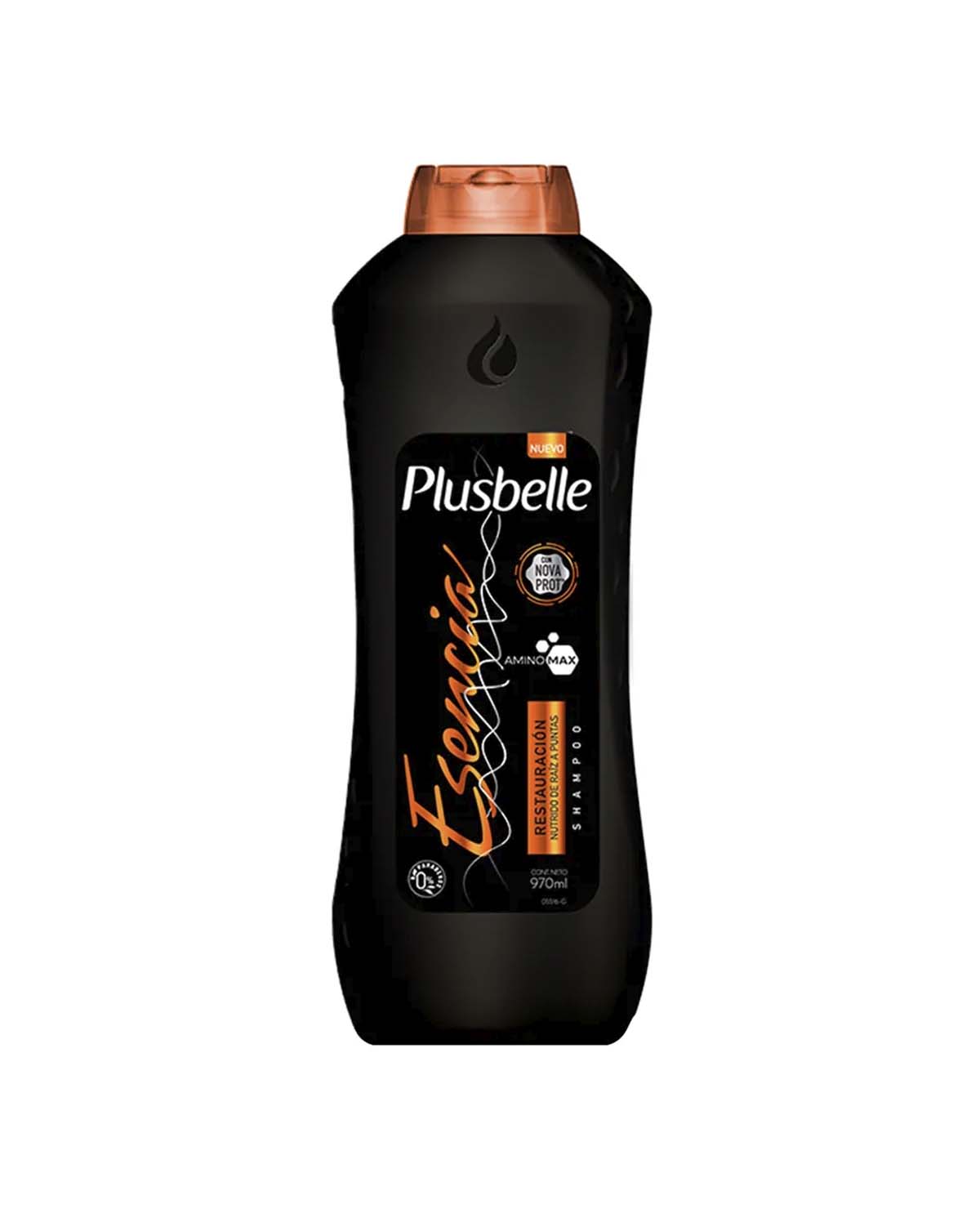 Shampoo Plusbelle Esencia Restauracion x 970 Ml (negro)